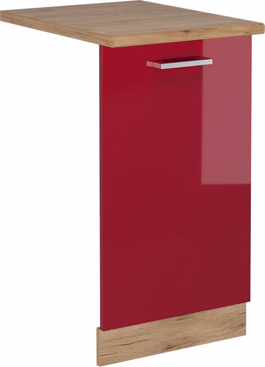 Pannello frontale della lavastoviglie Vicco R-Line Rosso lucido 45 cm , PL Rovere, Model 54950
