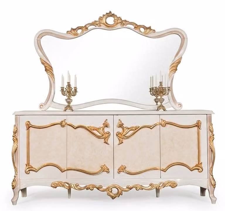 Credenza classica con specchio per un ambiente elegante