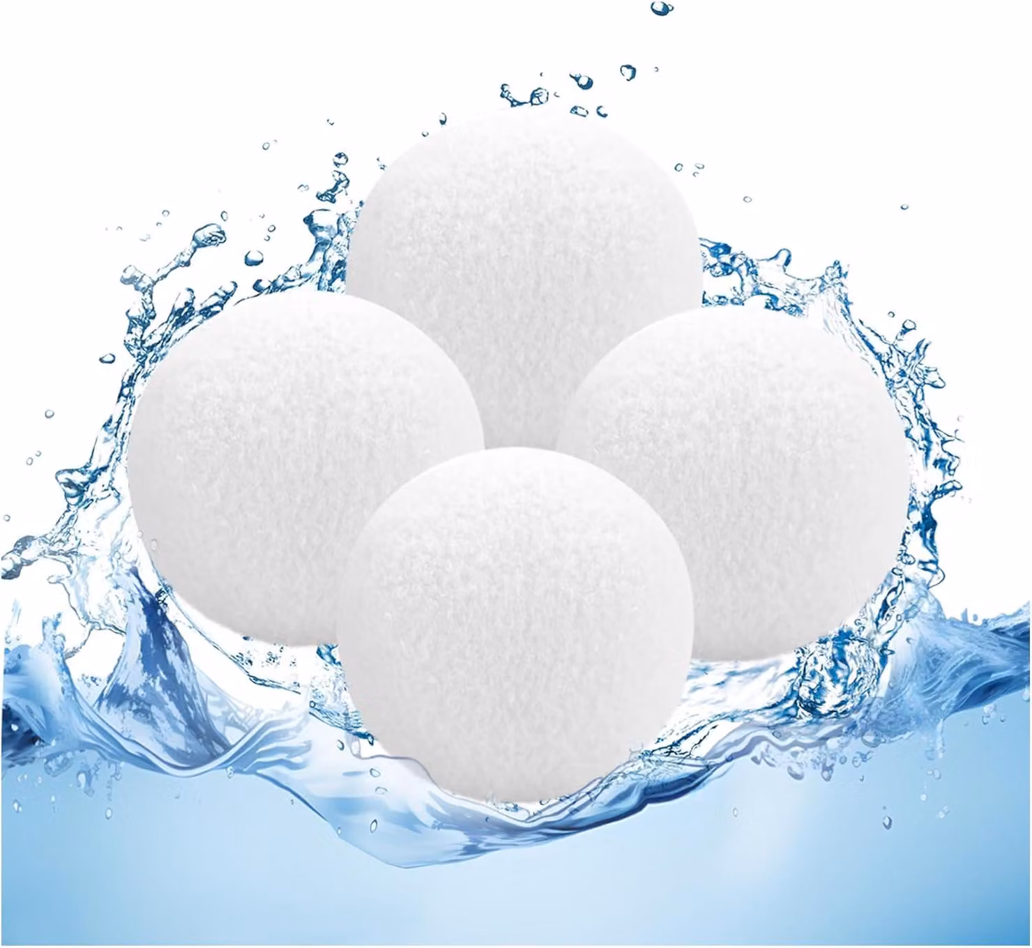 Sponge assorbenti per olio, confezione da 4 pezzi, diametro 7,6 cm, per vasche idromassaggio