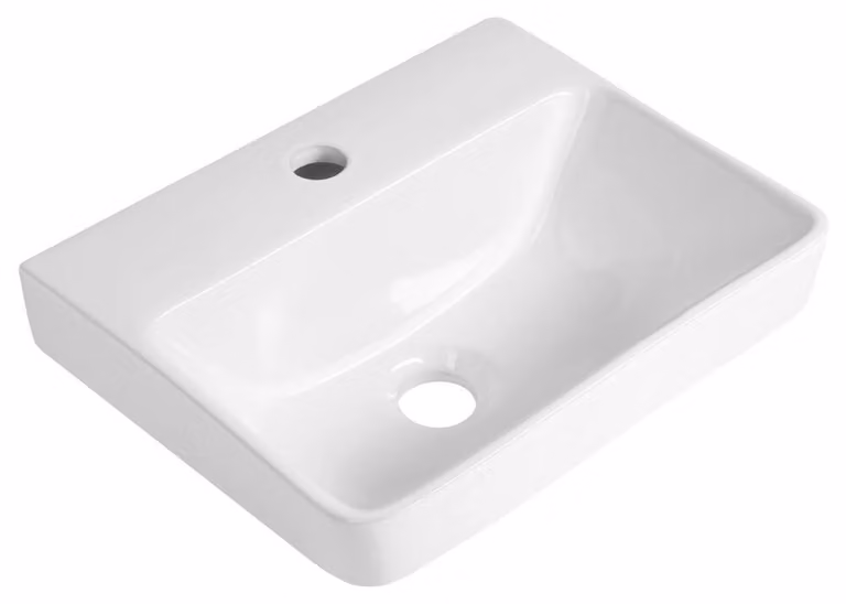Lavabo in Vetroceramica VIBRANT 36x30 cm, bianco