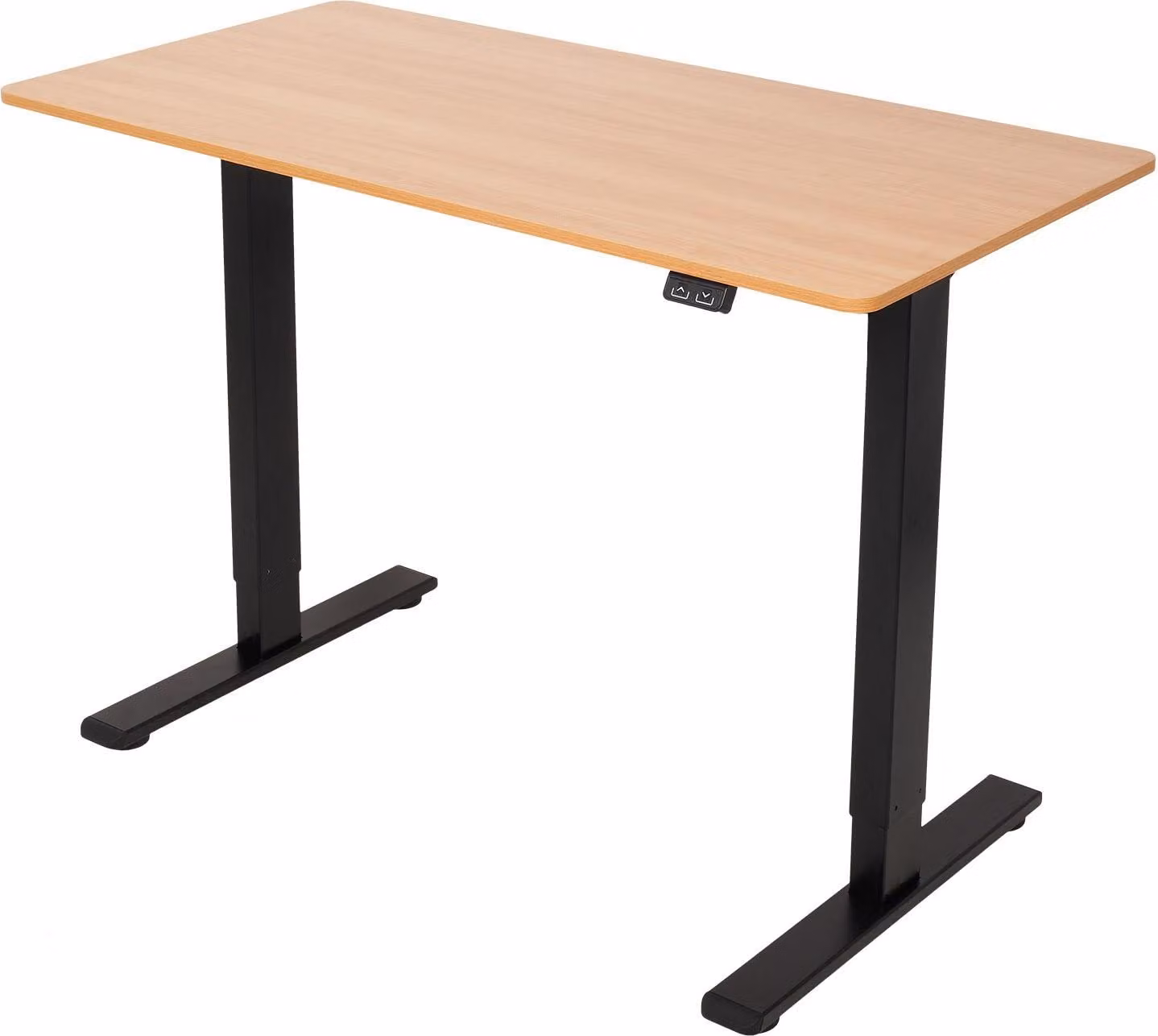 Scrivania regolabile elettricamente - Piano di lavoro 140 x 60 cm - Legno e metallo