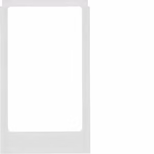 Berker 13206909 Cornice di design angolare, versione grande, accessorio in vetro bianco polare