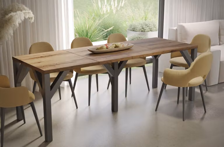 Tavolo da pranzo Endo-Moebel Baltika 130cm - 240cm tavolo da cucina allungabile in legno (rovere monastero)