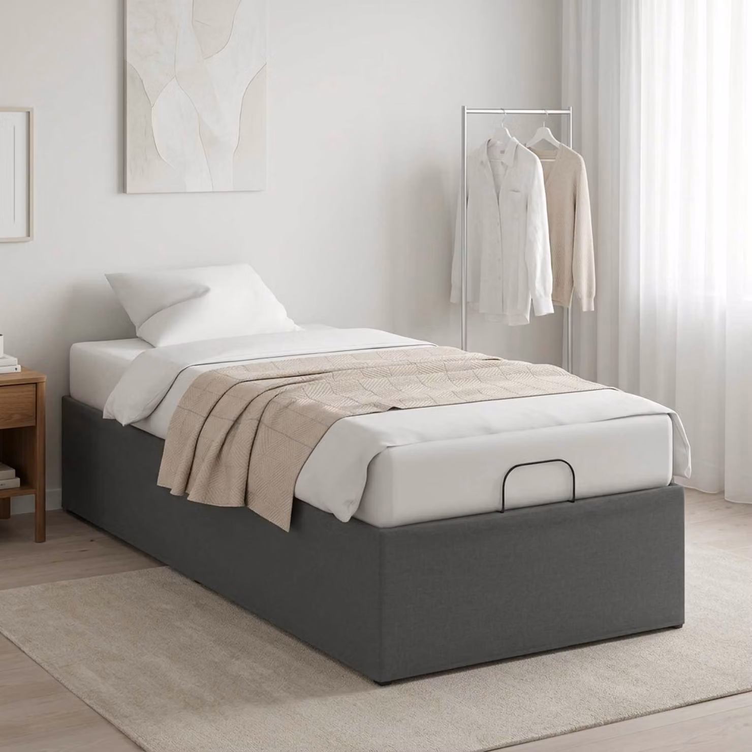 vidaXL Telaio Letto Elettrico Regolabile Grigio Scuro