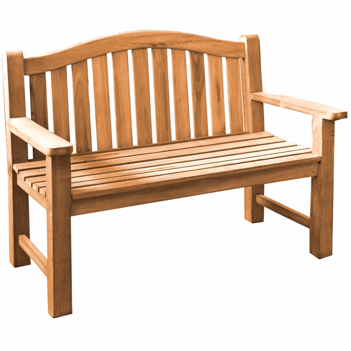 Teakholz Bank Extra Stark Catania 120cm Massivholz Wetterfest
