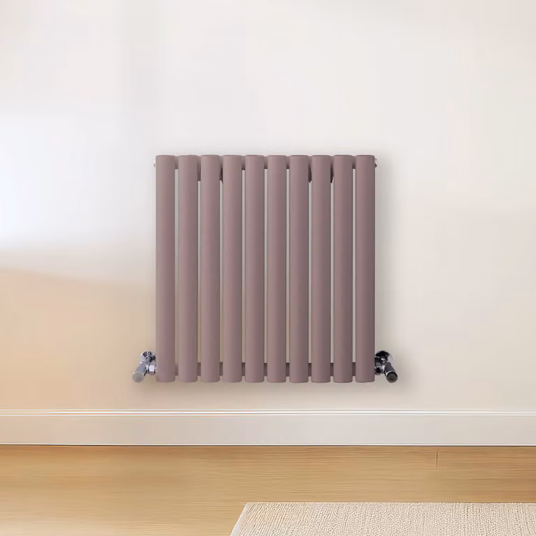 Radiatore di Design Orizzontale Viola (Dahlia Viola) - 600mm x 590mm - Pannello Doppio  - Revive