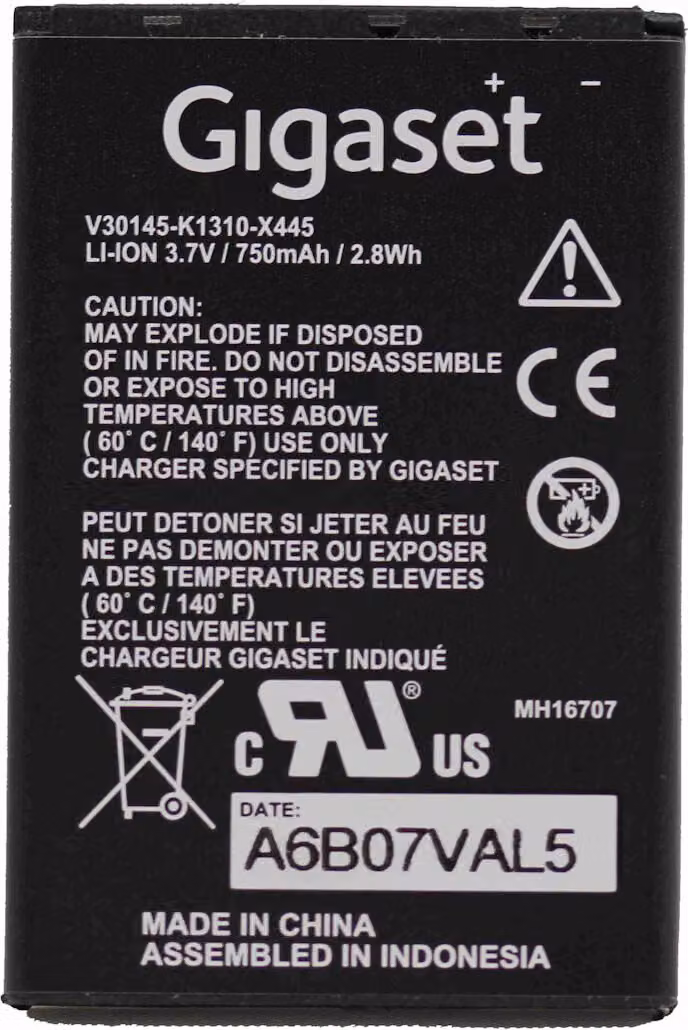 Batteria di ricambio Siemens gigaset SL 400 H/ SL 78 H