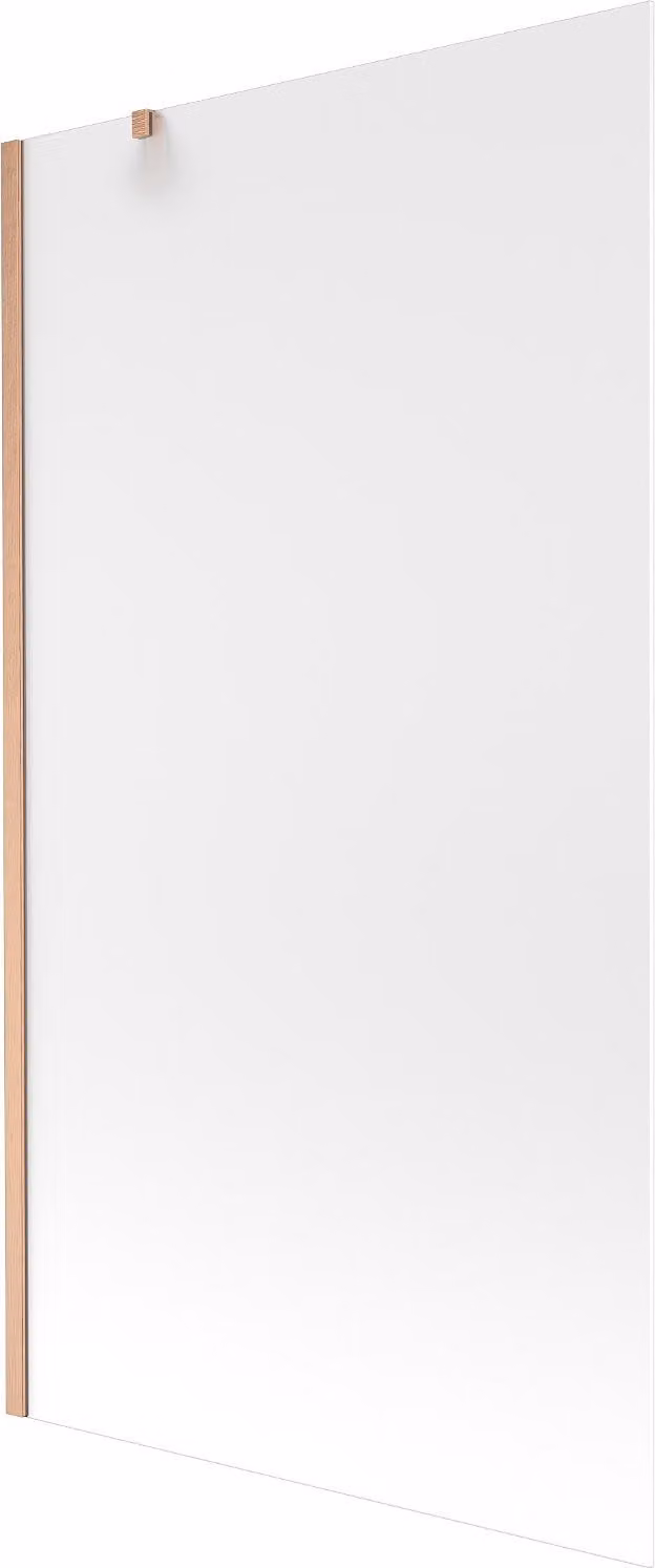 Mexen Next paratia per vasca da bagno a 1 anta 100 x 150 cm, smerigliata, rame spazzolato - 895-100-000-00-30-65