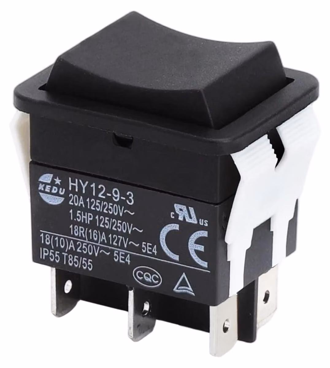 Interruttore a levetta a 6 poli, pulsante, 125/250 V, 20 A, per utensili elettrici industriali