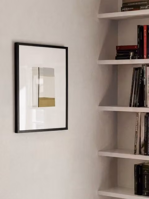 Quadro astratto Cise Kenay Home in stile grafico, disponibile nei colori beige, grigio, bianco o nero, dimensioni 30 x 40 cm – 1