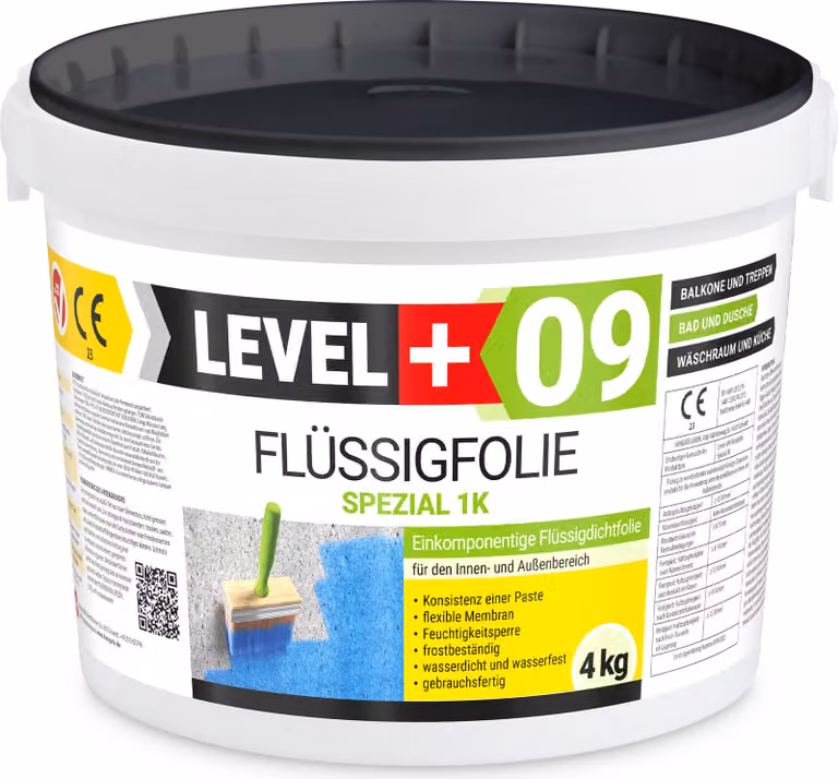 Pellicola impermeabilizzante 4 kg Pellicola liquida per bagni e balconi Impermeabilizzazione LEVEL+ RM09