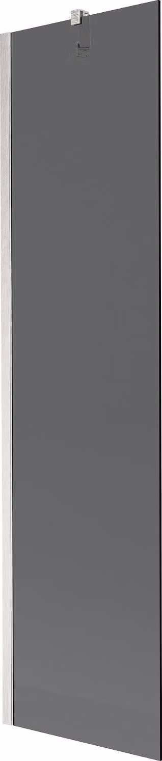 Mexen Next paratia per vasca da bagno a 1 anta 50 x 150 cm, grafite, nichel spazzolato - 895-050-000-00-40-97