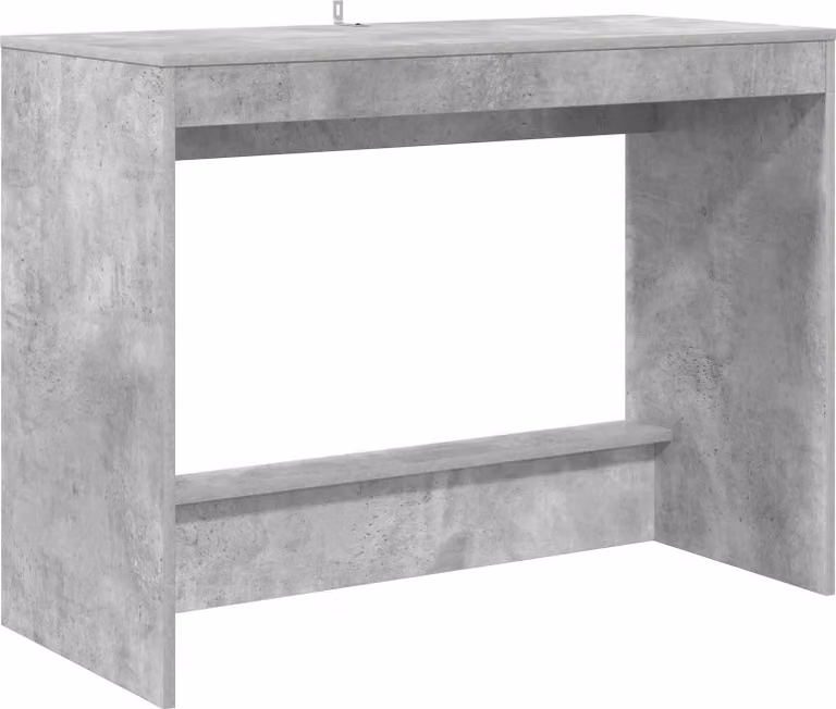 Scrivania Letto Grigio Cemento Legno ingegnerizzato