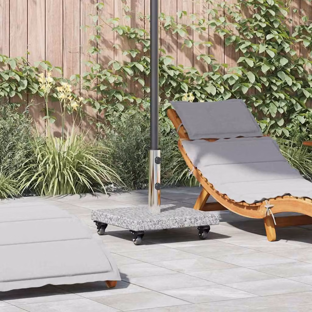 Maison Exclusive - Portaombrelli da 30 kg, grigio, in granito, forma quadrata