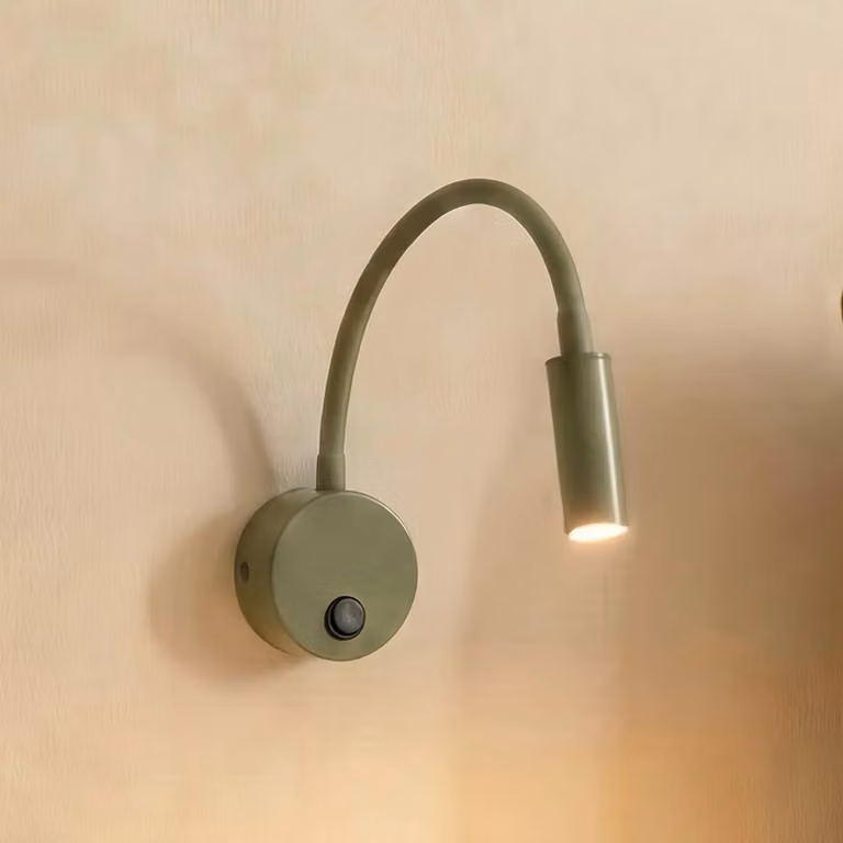 Applique da parete Lagos TK Lighting, dimmerabile, Verde, Camera da letto, Metallo, Applique