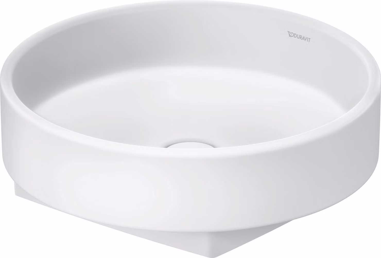 Duravit Balcoon vasque à poser, polie, sans trou pour robinet, ronde, diamètre 450mm, 240945AC79, 240945AC79