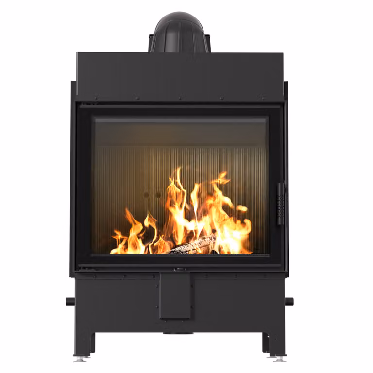 Caminetto in acciaio KRATKI LUCY 15 kW Ø 200 nero thermotec