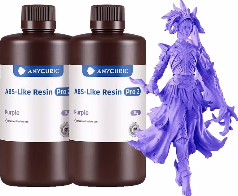 resina per stampanti 3D, elevata resistenza ai raggi UV, eccellenti proprietà meccaniche, viola 2 kg