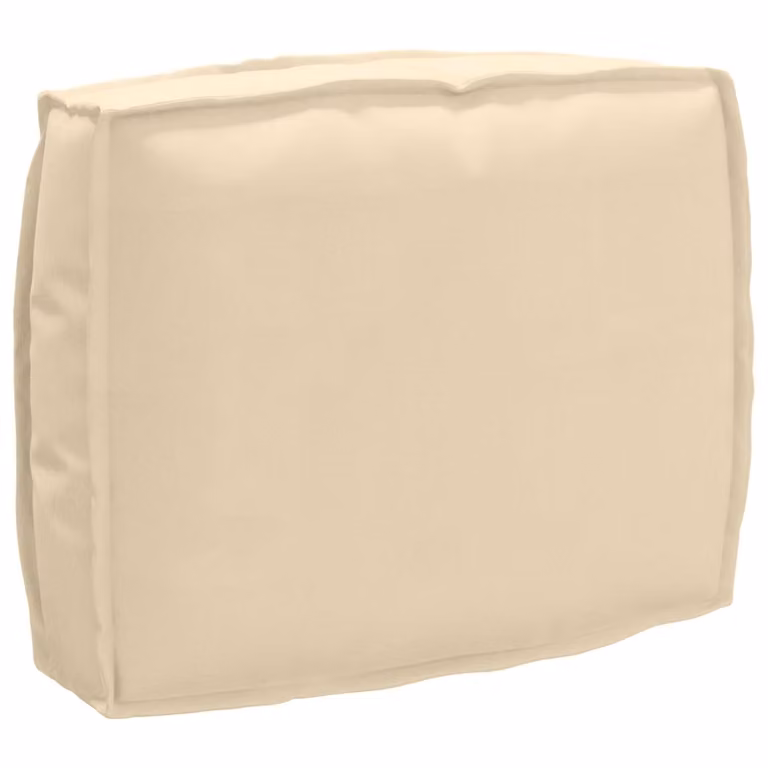 vidaXL Cuscino rettangolare beige in tessuto Oxford idrorepellente L: 50 cm, P: 40 cm, H: 12 cm