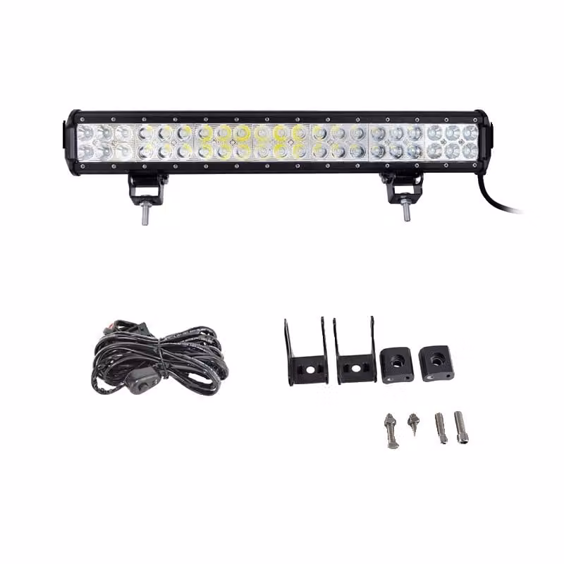 Barra luminosa offroad, varie dimensioni disponibili, adatta per Jeep JK UTV ATV, filo da 20 pollici 126W