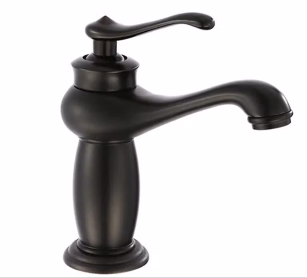 Miscelatore per lavabo VIOLA KRAN retro ARGENTO CROMO NERO LAUFERI