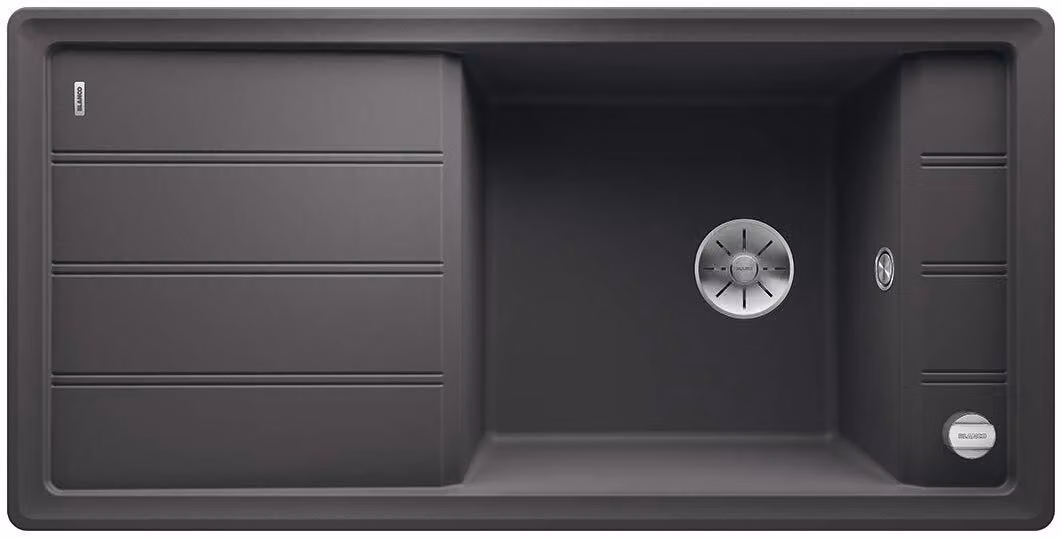 BLANCO FARON XL 6 S Lavello da incasso / SILGRANIT / Grigio roccia / Reversibile / Eccentrico
