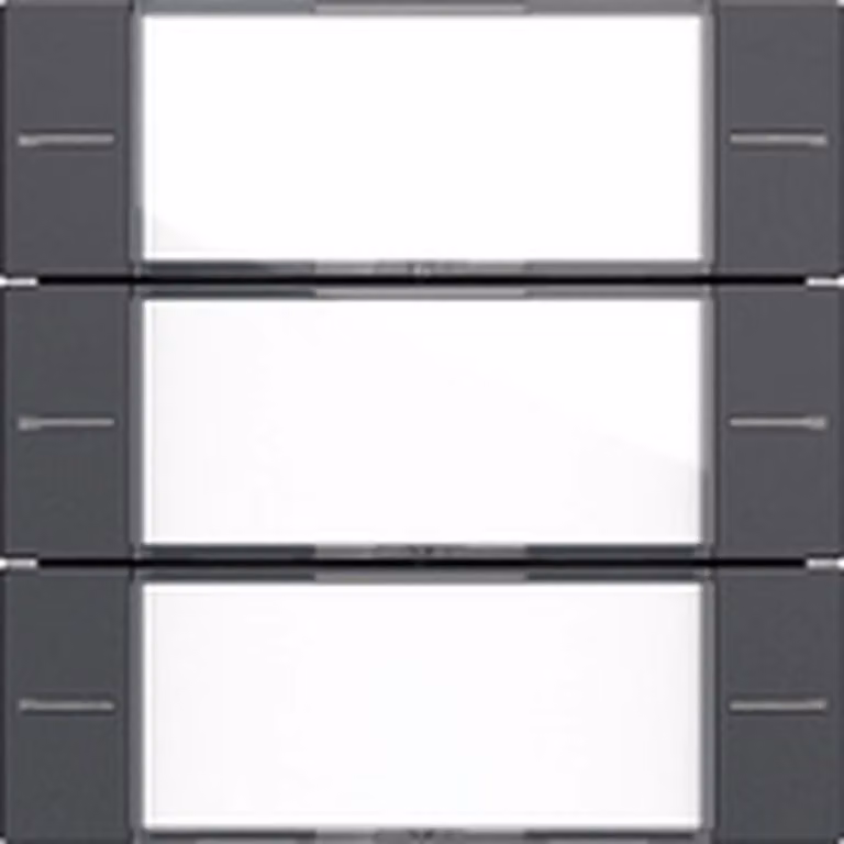 Gira Wippenset 3f BSF Tastsens.4 Sistema 55 Chiaro/Antracite, 1 pz.
