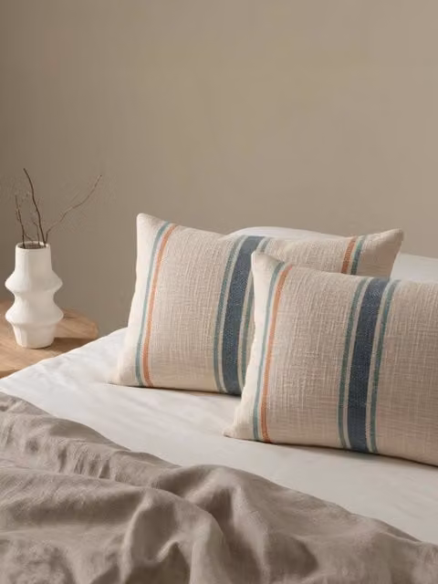 Set di 2 cuscini rettangolari Neil in cotone color menta Kenay Home