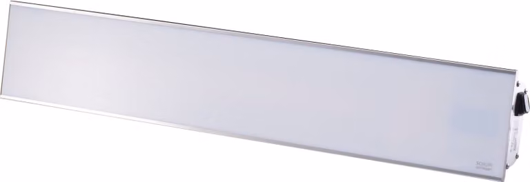 Riscaldatore a infrarossi Relax Glass IP65 2200 Watt bianco-argento