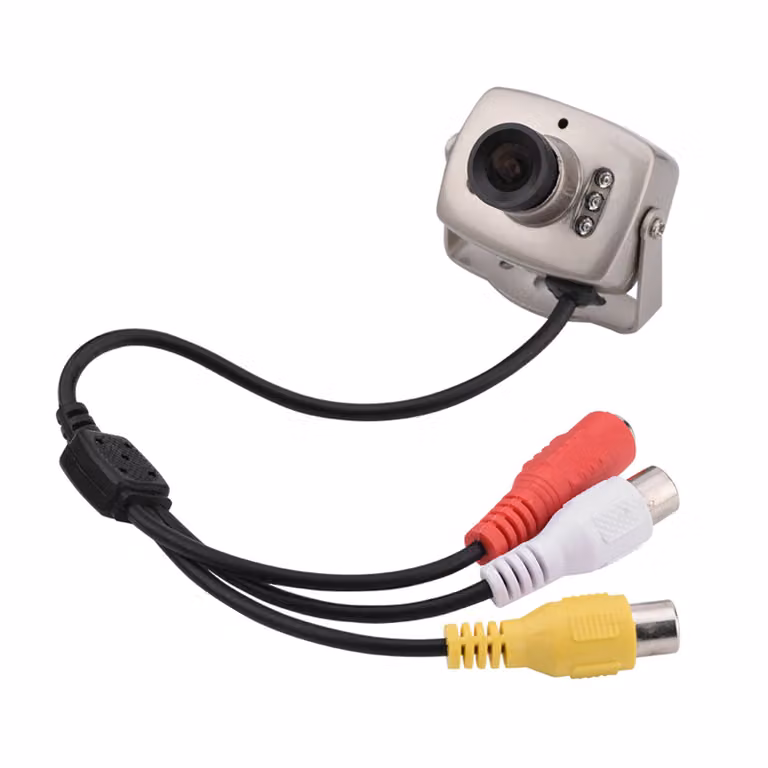 Mini 6LED Wired CMOS CCTV Surveillance Camera Visione notturna Videocamera digitale PAL