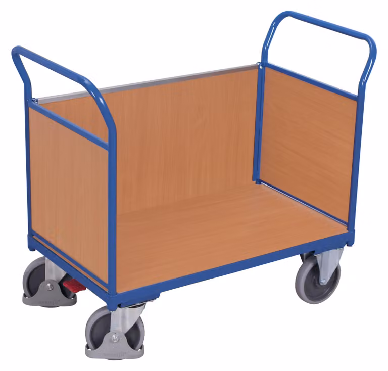 Carrello a tre pareti Variofit con legno sw-500.302