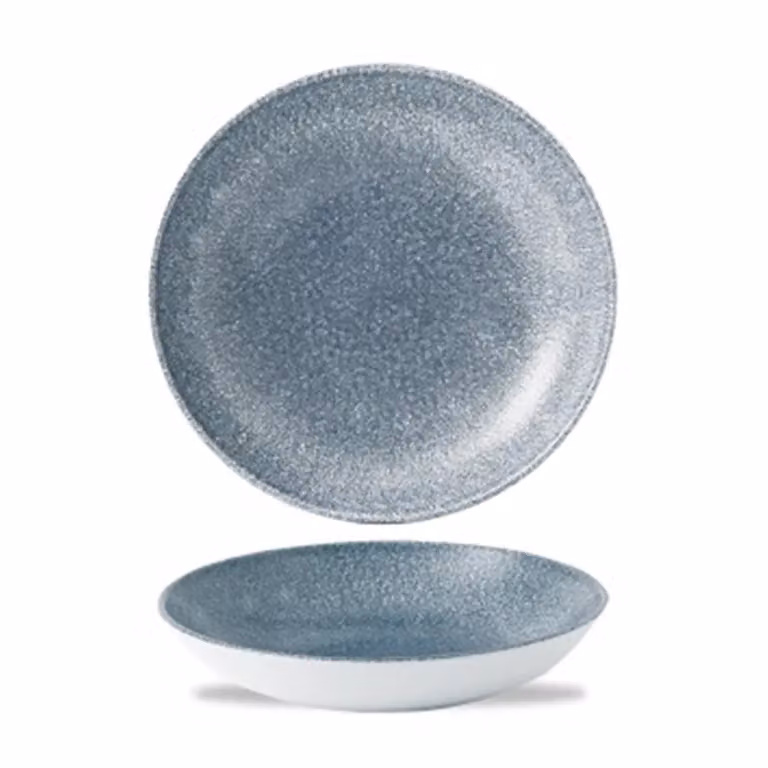 Piatto fondo in porcellana topazio stone, diam. 18cm, 12 pezzi