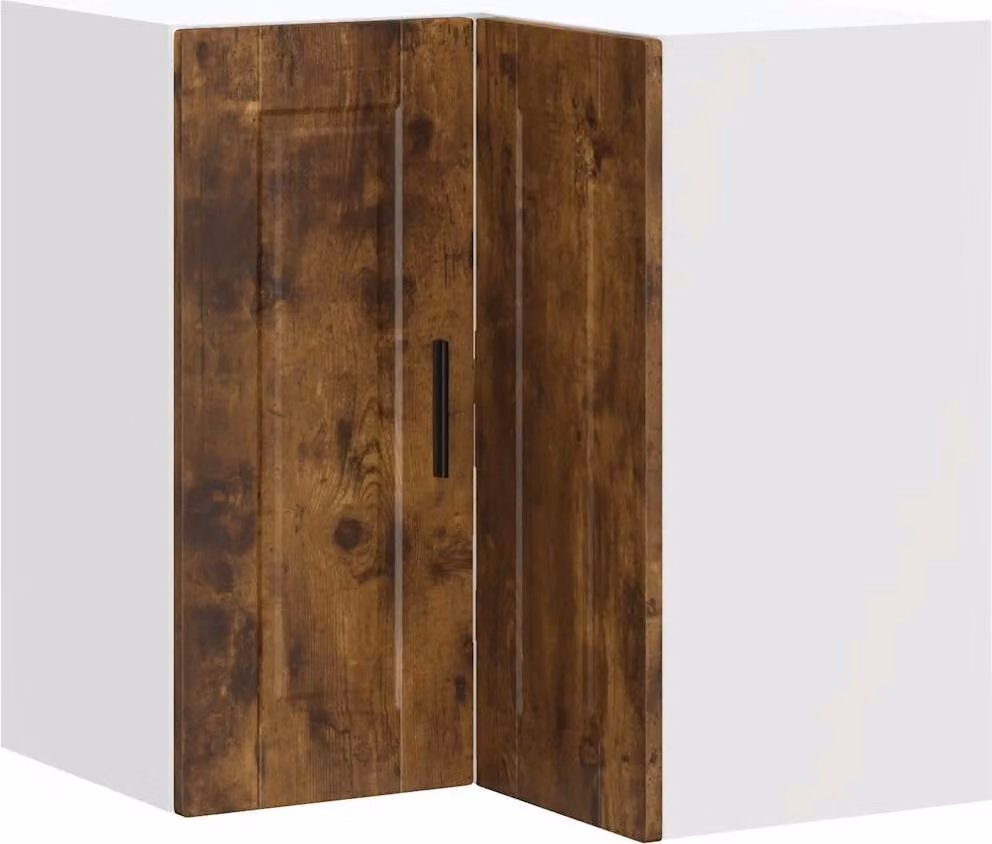 Pensile da Cucina ad Angolo Porto Rovere Fumo Legno Multistrato