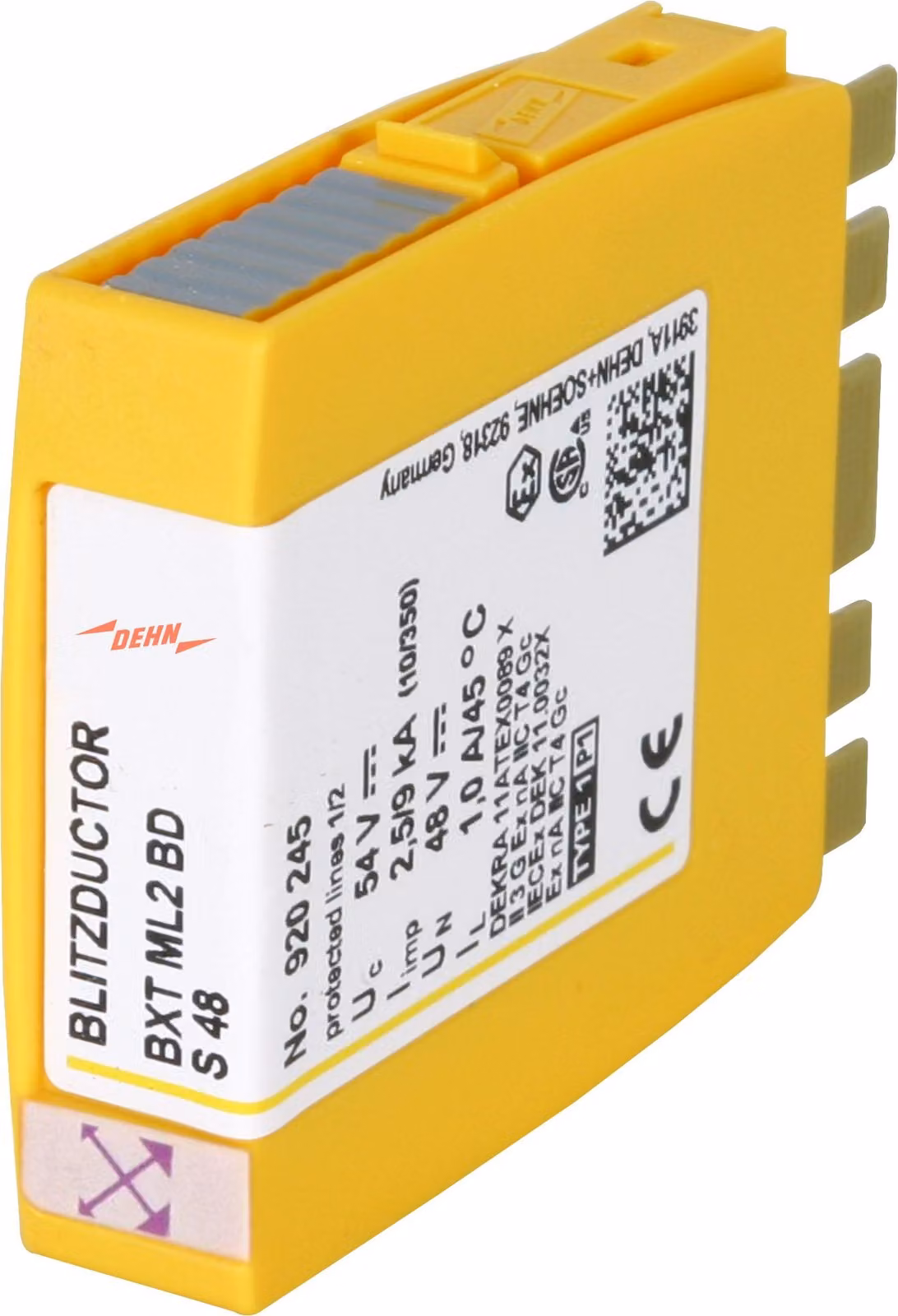 DEHN DEUTSCHLAND Modulo scaricatore combinato 920245 BLITZDUCTOR XT 920245