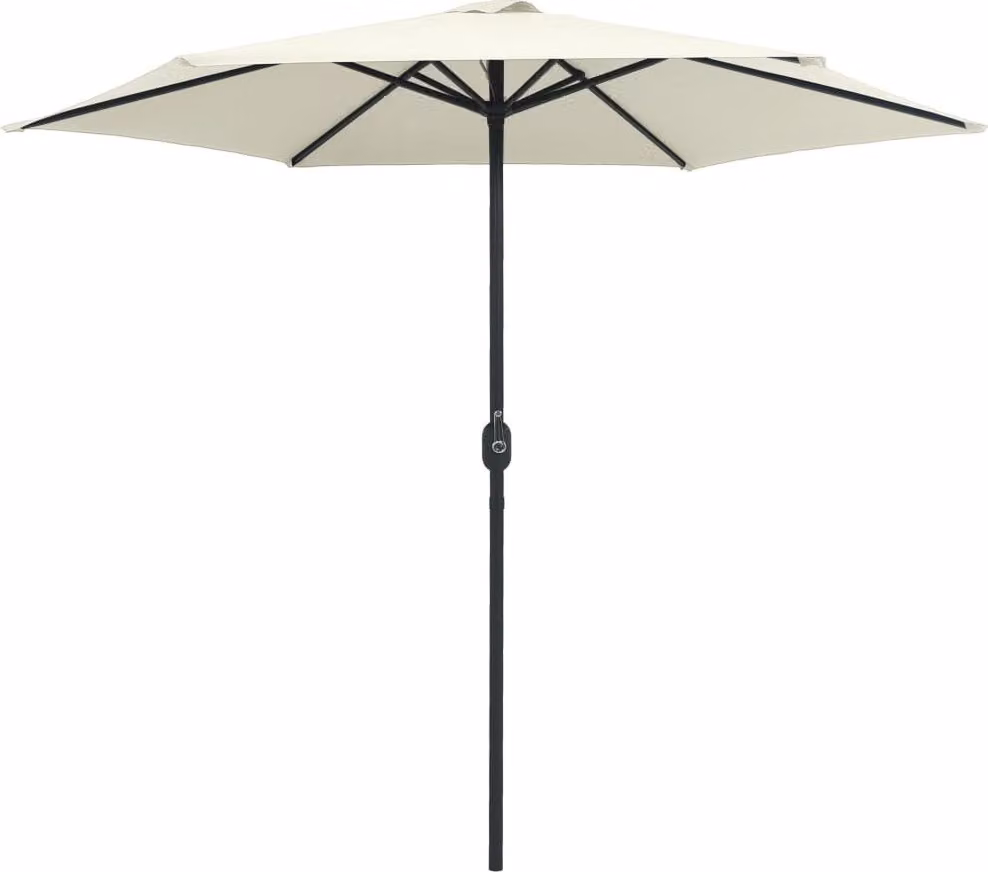 Ombrellone da Giardino Palo in Alluminio 270x246 cm Sabbia