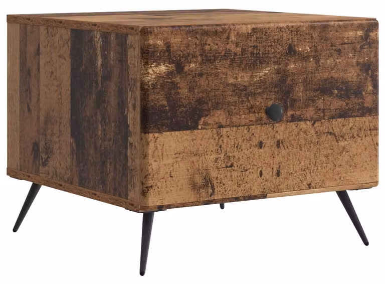 Tavolino da salotto con cassetto Legno antico 49 x 50 x 40 cm