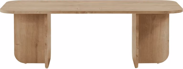 Calicosy - Tavolino rettangolare con piano dai bordi arrotondati L120 cm - BECAJ
