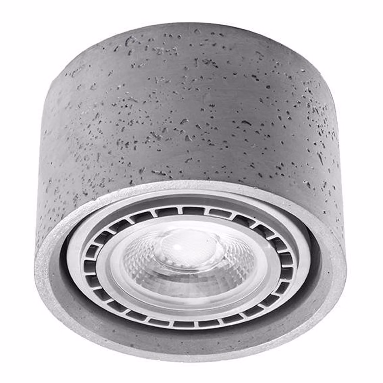 Lampada da soffitto BASIC 1 in cemento 1xGU10/ES111 10W calcestruzzo 9x14x14cm Sollux Lighting