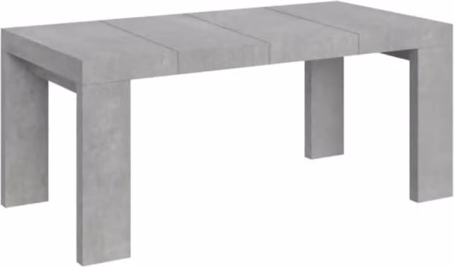 Tavolo allungabile 130/234x90 cm Roxell Premium colore cemento