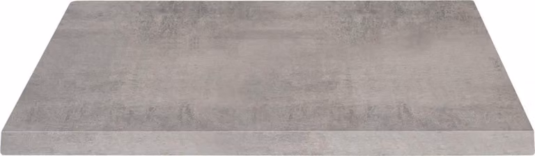 Milani Home - piano tavolo da pranzo fisso 60 x 60 cm, cemento, HPL