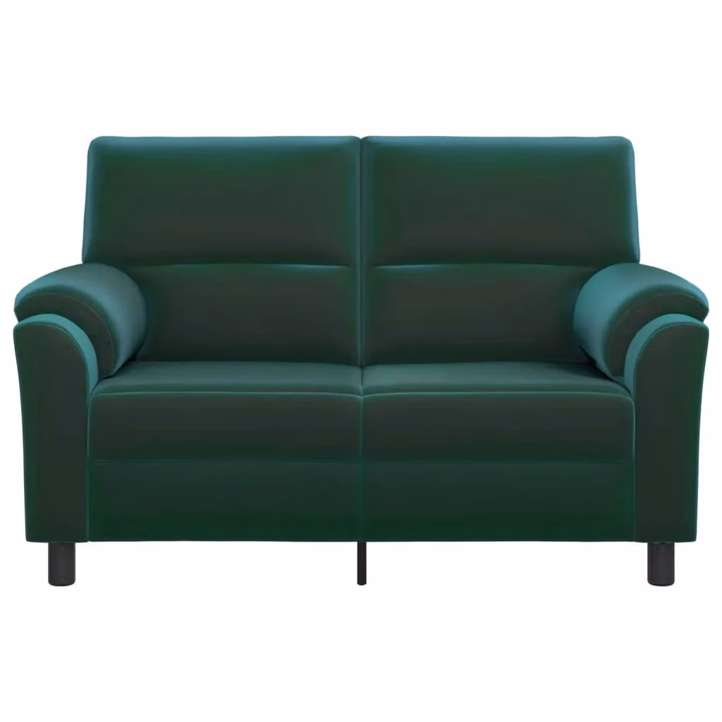 Divano moderno in velluto verde vidaXL con coperture rimovibili L: 154 cm, P: 85 cm, H: 93 cm – 2