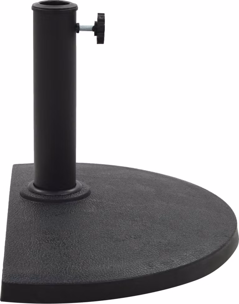 Base per Parasole Semicircolare in Poliresina 9 kg Nero