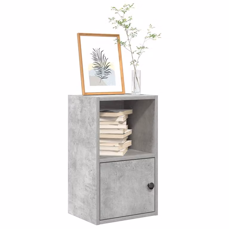 Libreria da parete vidaXL in stile industriale, Grigio, L 31 cm x P 24 cm x H 52 cm
