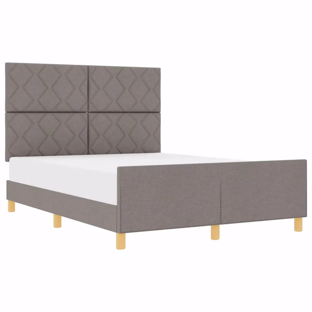 Struttura del letto con testiera Talpa vidaXL in tessuto e legno, L/P: 160 x 200 cm – 2