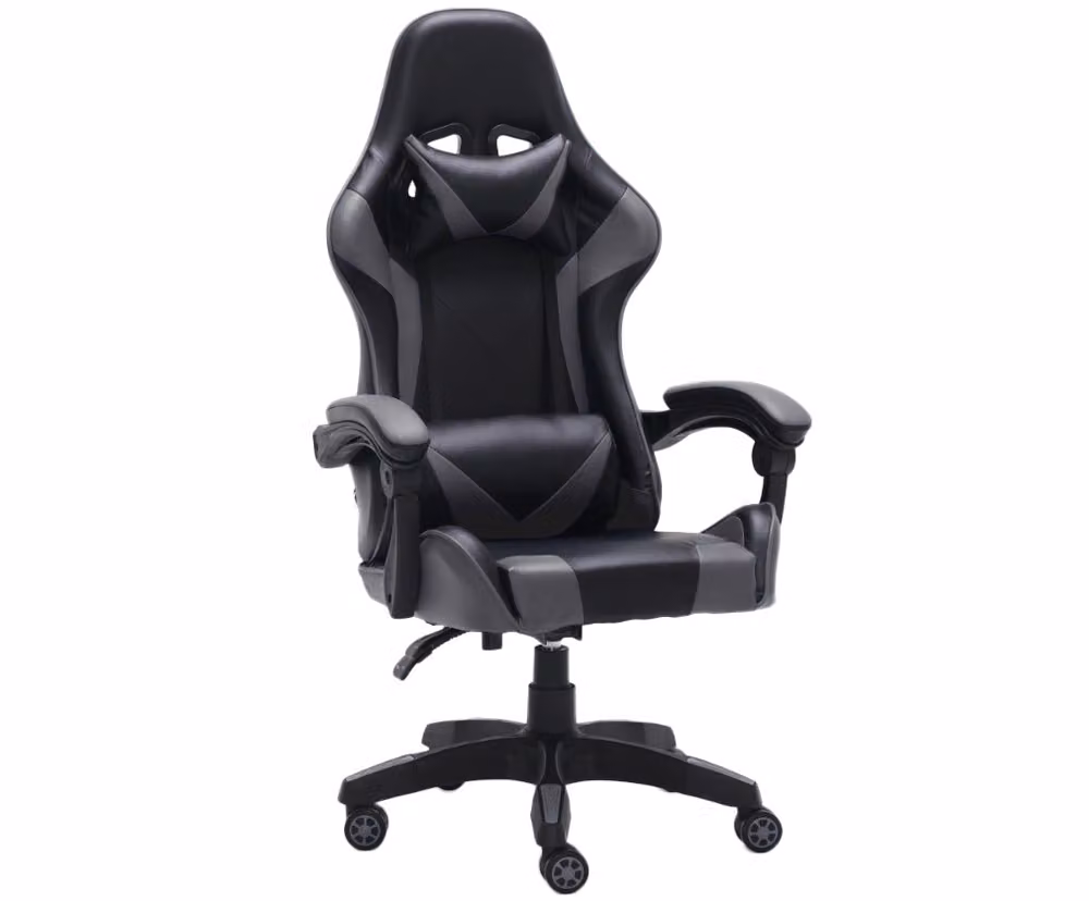 Sedia da gioco LEMBIT - nero / grigio