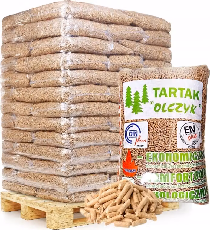 Pallet di pellet Olczyk 65 sacchi 975 kg combustibile di legno