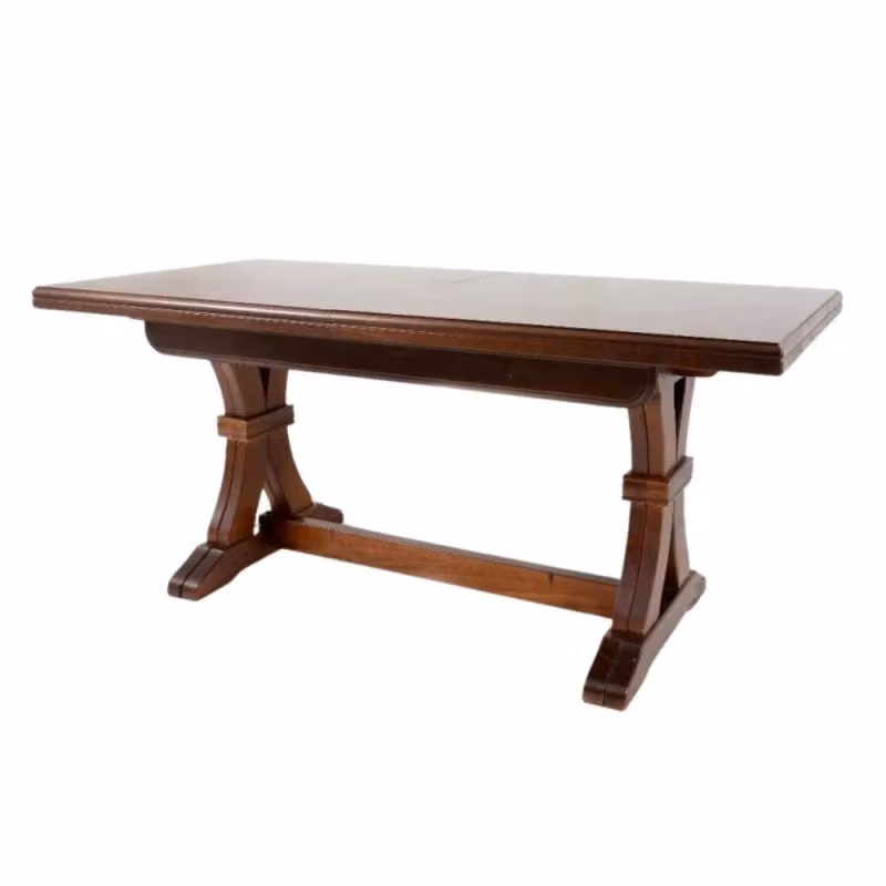 Tavolo allungabile Polignano Effezeta Italia in legno massello marrone L: 180 cm, P: 85 cm – 2