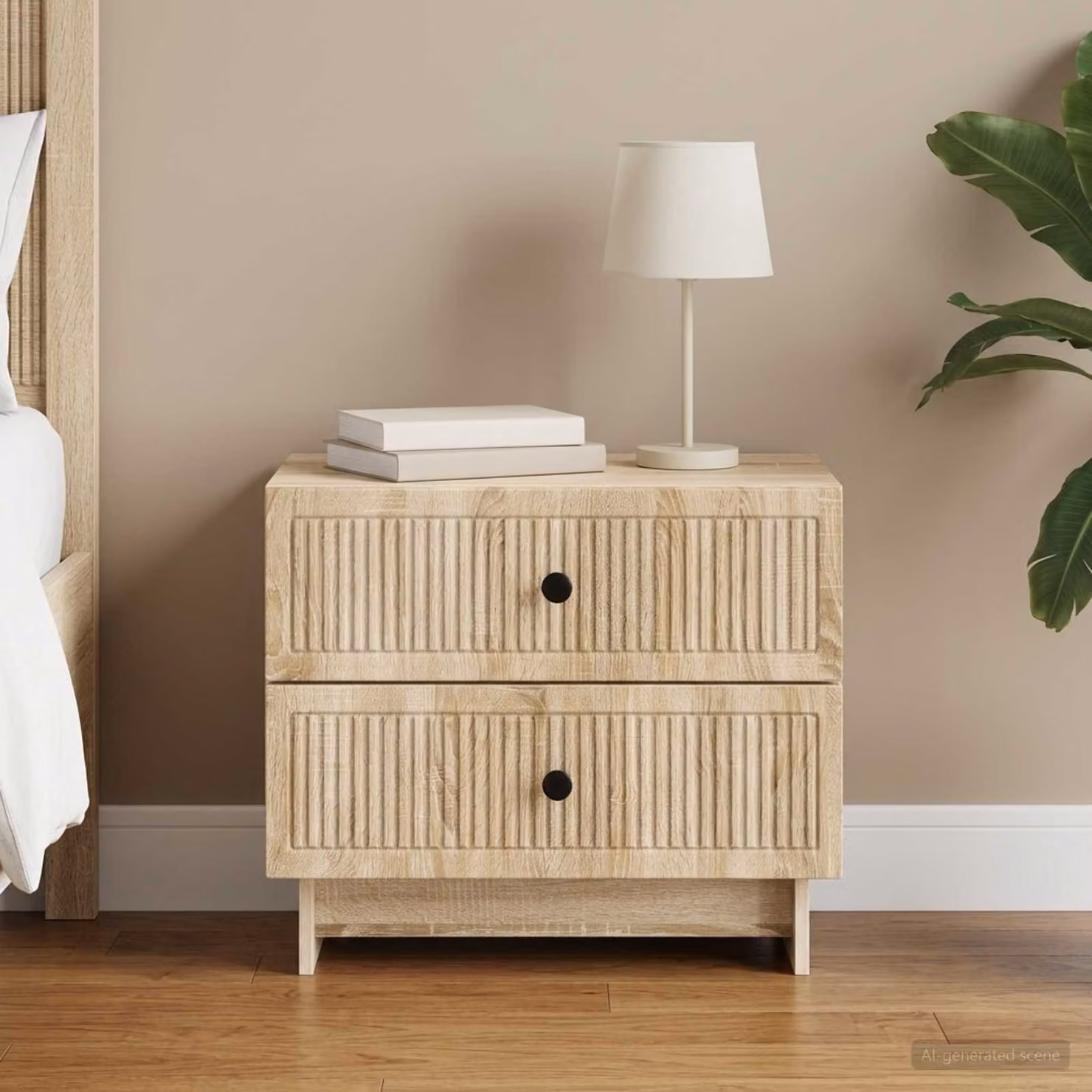 Armadio da Notte Moderno vidaXL in Rovere Sonoma, L: 62 cm, P: 34,5 cm, H: 47,5 cm