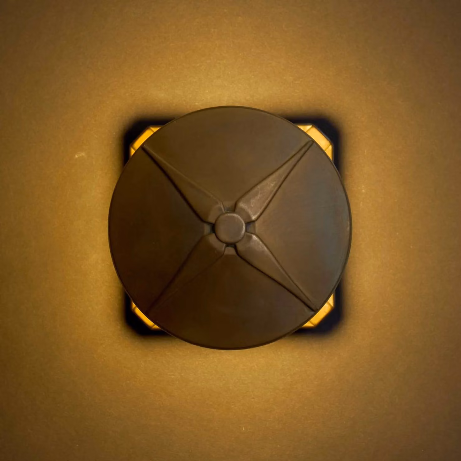 Moretti Luce Applique da esterni Aura Disk, Bronzo / Ottone antico, Ottone, Campagna / Rustiche, Applique da esterni