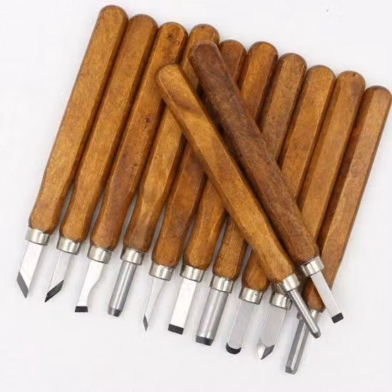 Set di 12 viti per legno - Utensili per la lavorazione del legno in legno e acciaio inossidabile